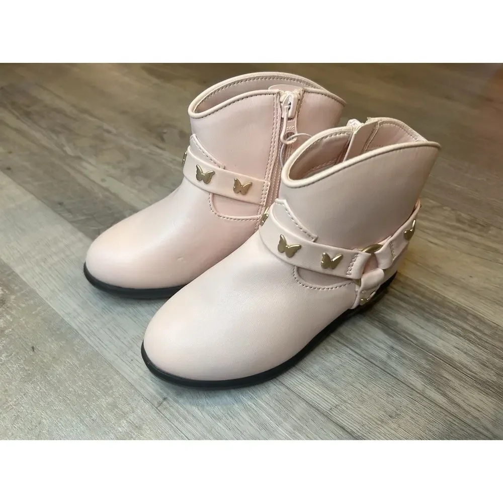 Toddler Girls Harness Western Boots Pink NWT, Cat & Jack Size 9